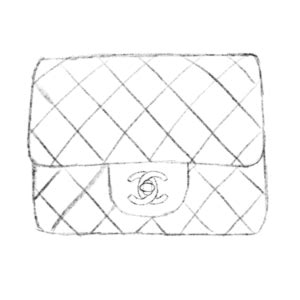 chanel bag drawing easy|Chanel bag svg.